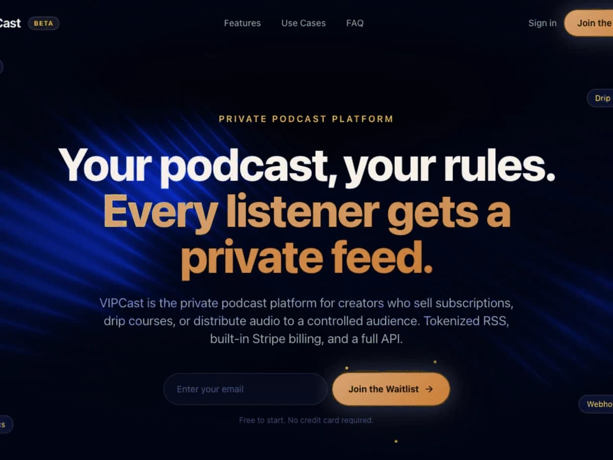 VIPCast preview